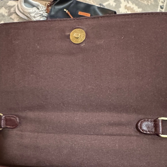 Etienne Aigner Dark Brown Leather Shoulder Bag - Picture 8 of 16